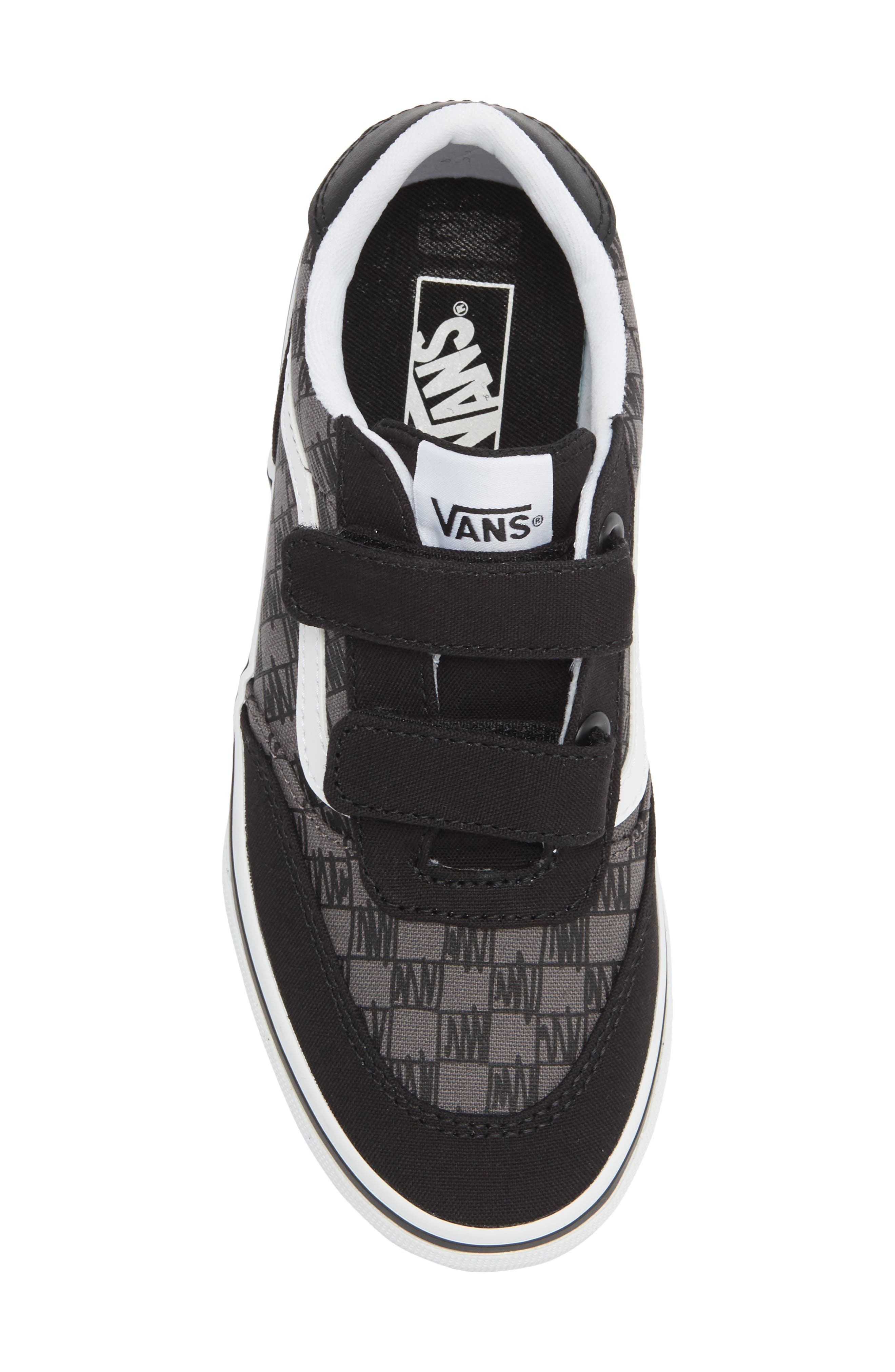 Vans Gender Inclusive Kids' Brooklyn LS V Sneaker, Alternate, color, Scribble Check Black