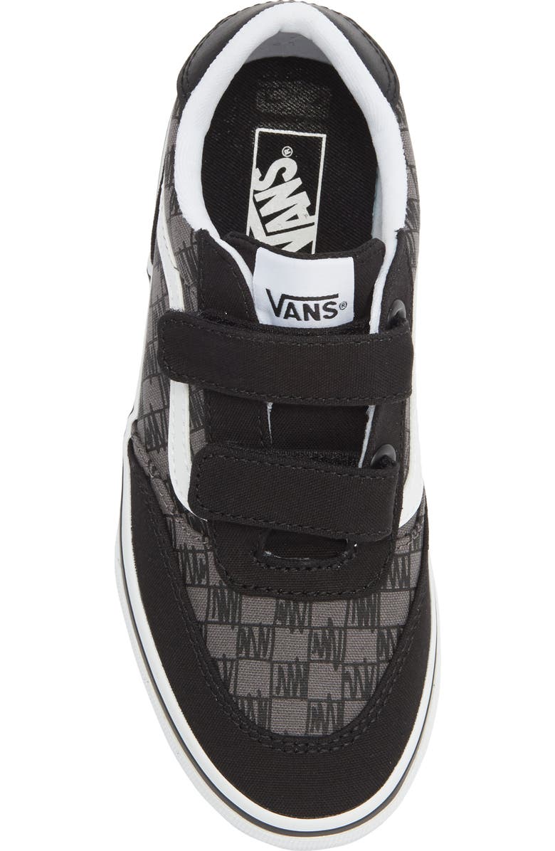 Vans Gender Inclusive Kids' Brooklyn LS V Sneaker, Alternate, color, Scribble Check Black