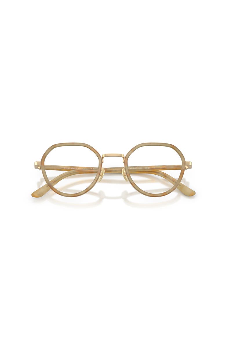 49mm Round optical glasses, Alternate, color, Brown