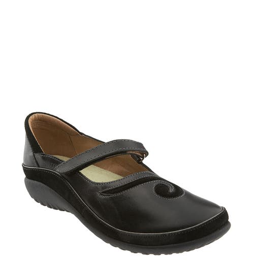 Naot Women's Matai Shoe In Black Madras In Black Madras/black Suede