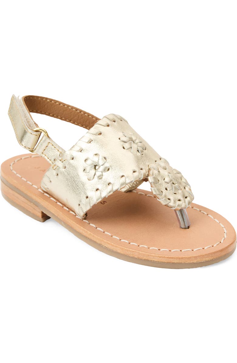 Jack Rogers Kids' Jacks Slingback Sandal, Main, color, Platinum