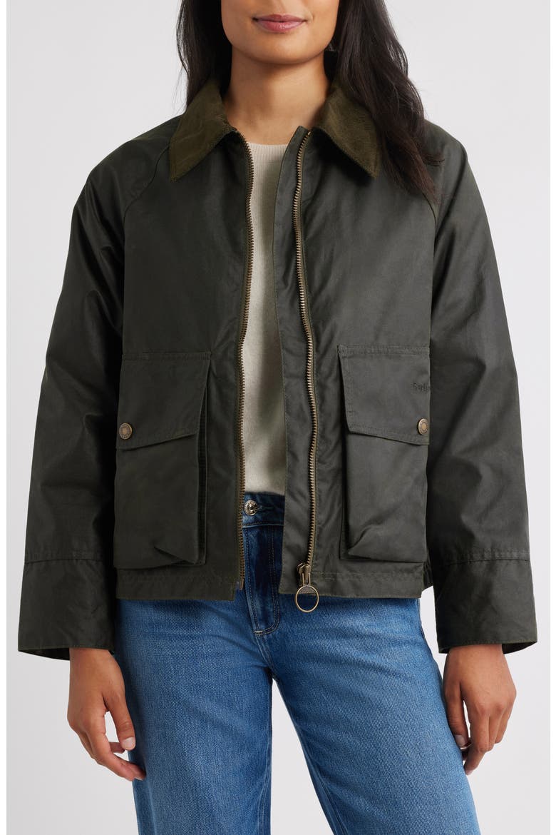 Croxdale Waxed Cotton Jacket, Alternate, color, ARCHIVE OLIVE