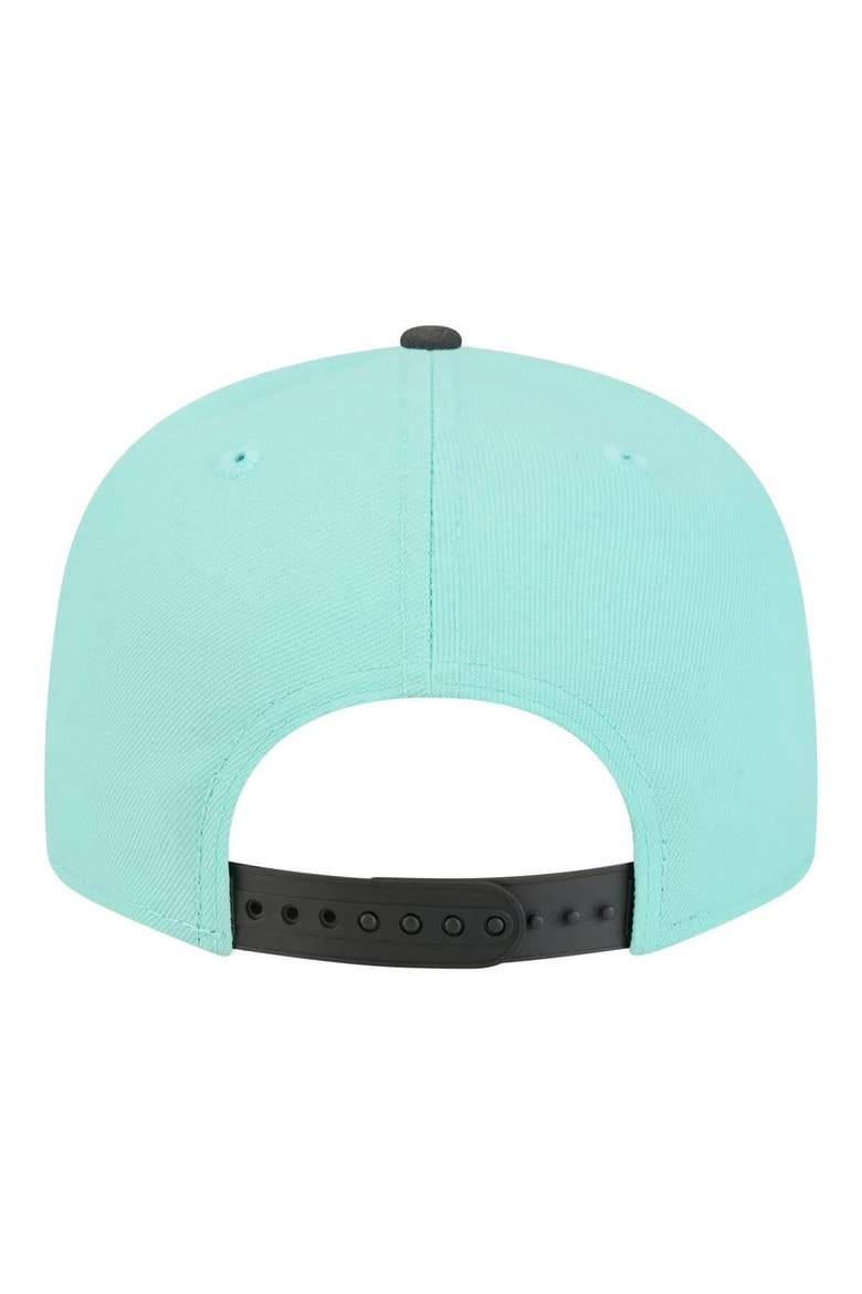 Men's New Era  Turquoise/Charcoal Los Angeles Kings Two-Tone Color Pack 9FIFTY Snapback Hat, Alternate, color, Turquoise