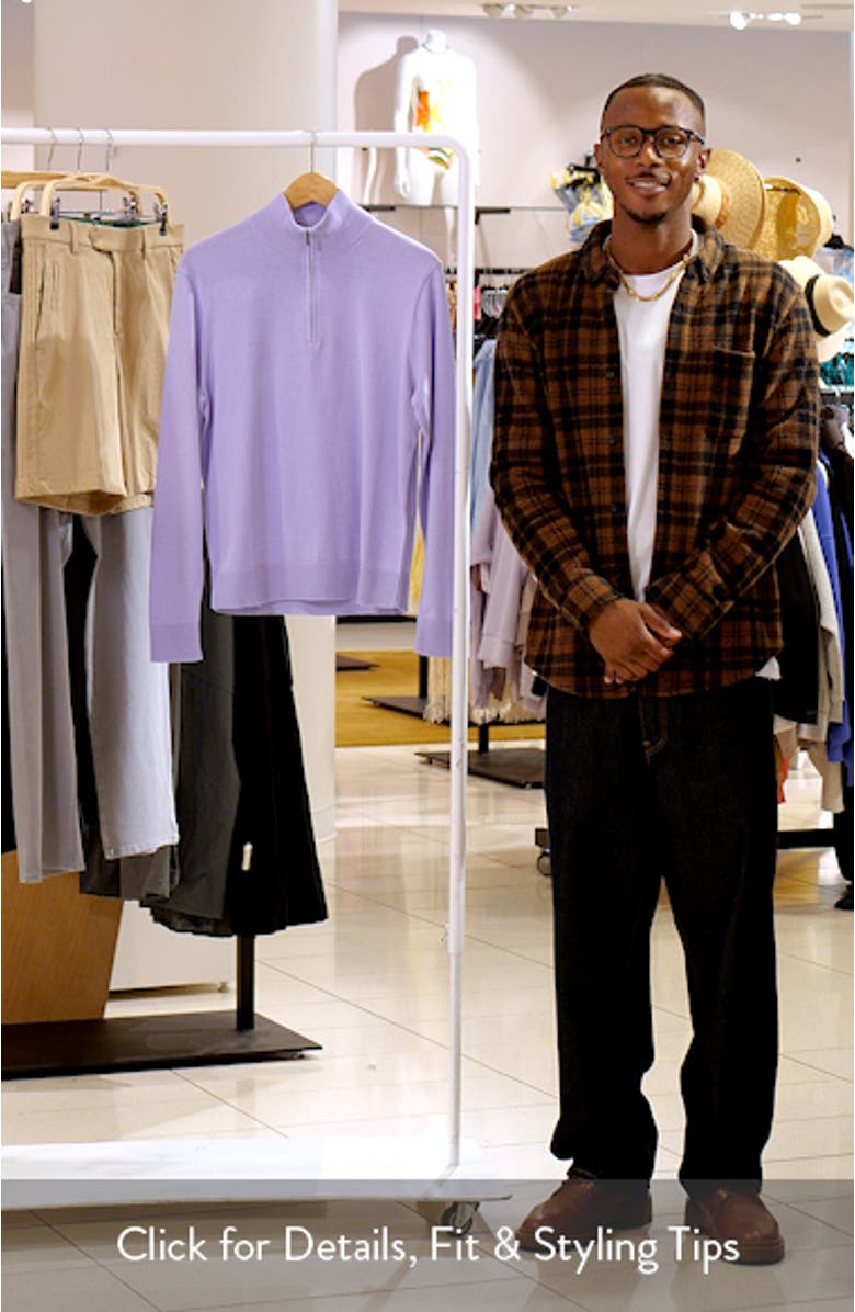 Cotton Quarter Zip Pullover, sales video thumbnail