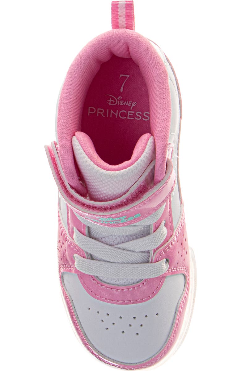 JOSMO Kids' x Disney Princess High Top Light-Up Sneaker, Alternate, color, Purple/ White