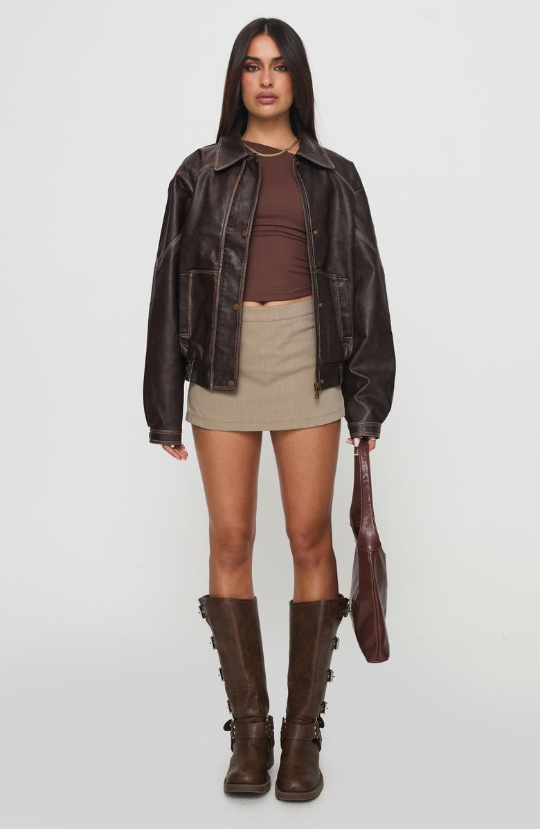 Jaxton Faux Leather Jacket