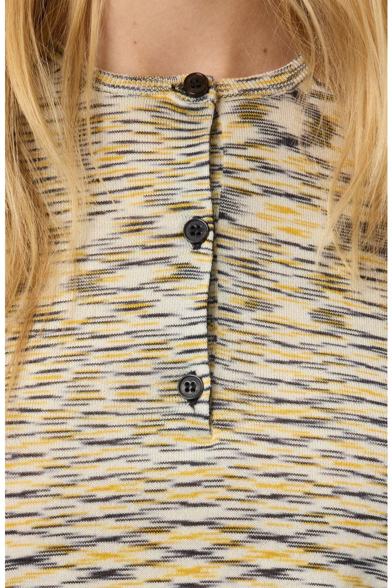 Buttoned Vest With Flame Pattern, Alternate, color, Yellow