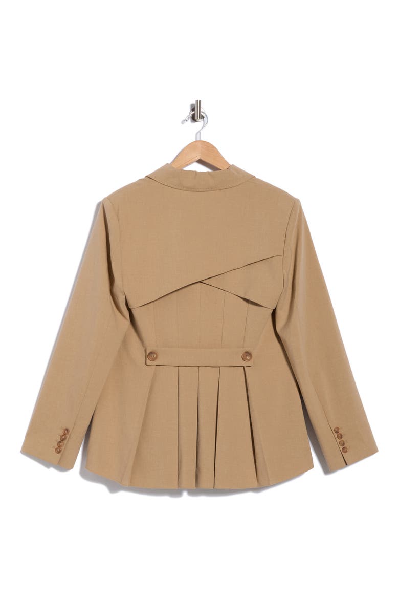Moren Pleated Back Blazer, Alternate, color, CHAI