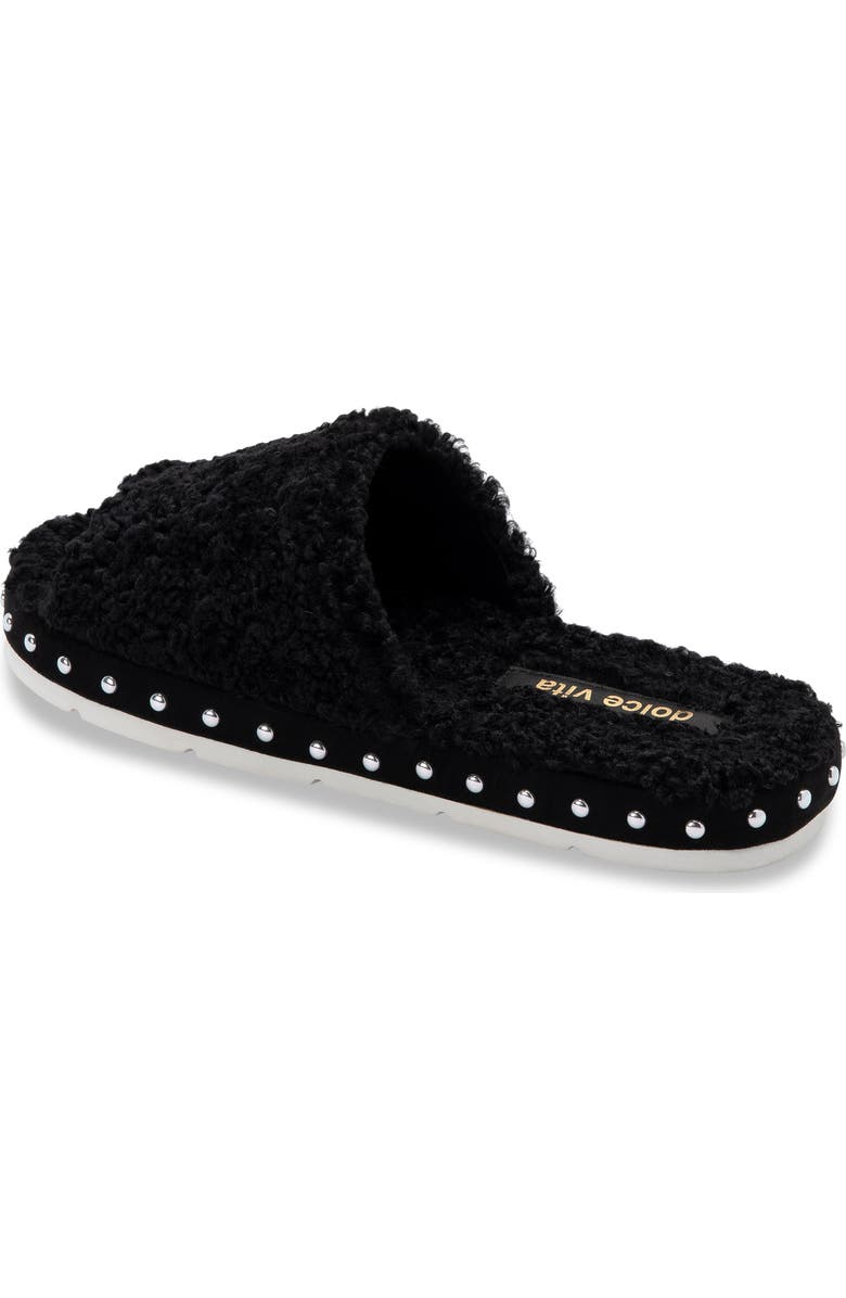Dolce Vita Faux Fur Platform Slide Slipper, Alternate, color,