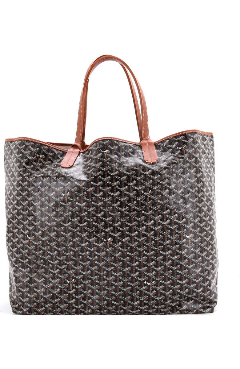 Pre-Owned Goyard Saint Louis Tote Coated Canvas XXL, Alternate, color, Brown