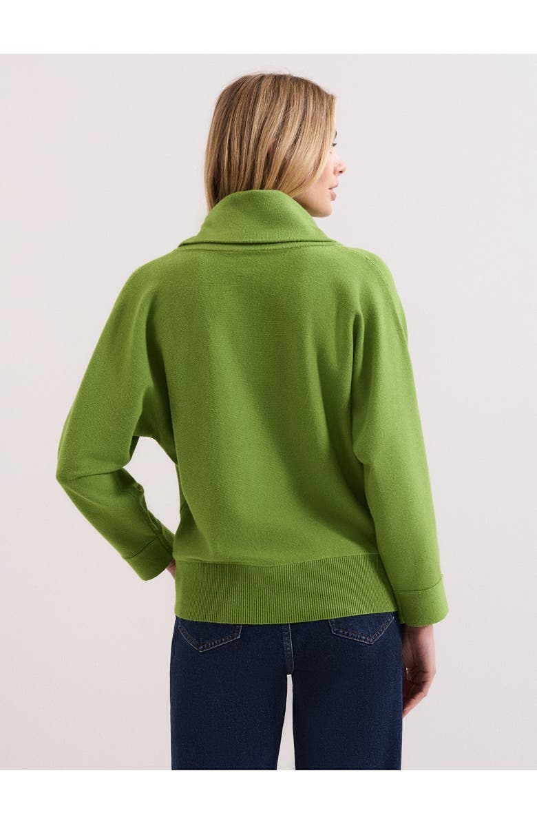 Phase Eight Ribbed Detailing Rosalie Cowl Jumper, Alternate, color, Green