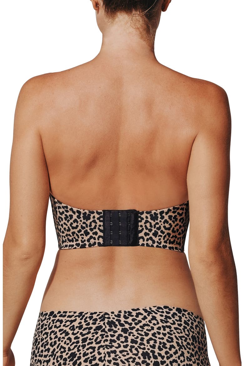 Zero Edge™ Strapless Underwire Bustier Bra, Alternate, color, LEOPARD