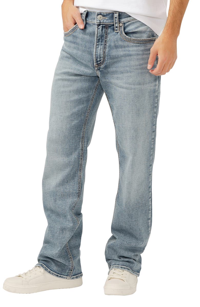 Silver Jeans Co. Zac Relaxed Straight Leg Jeans, Alternate, color,