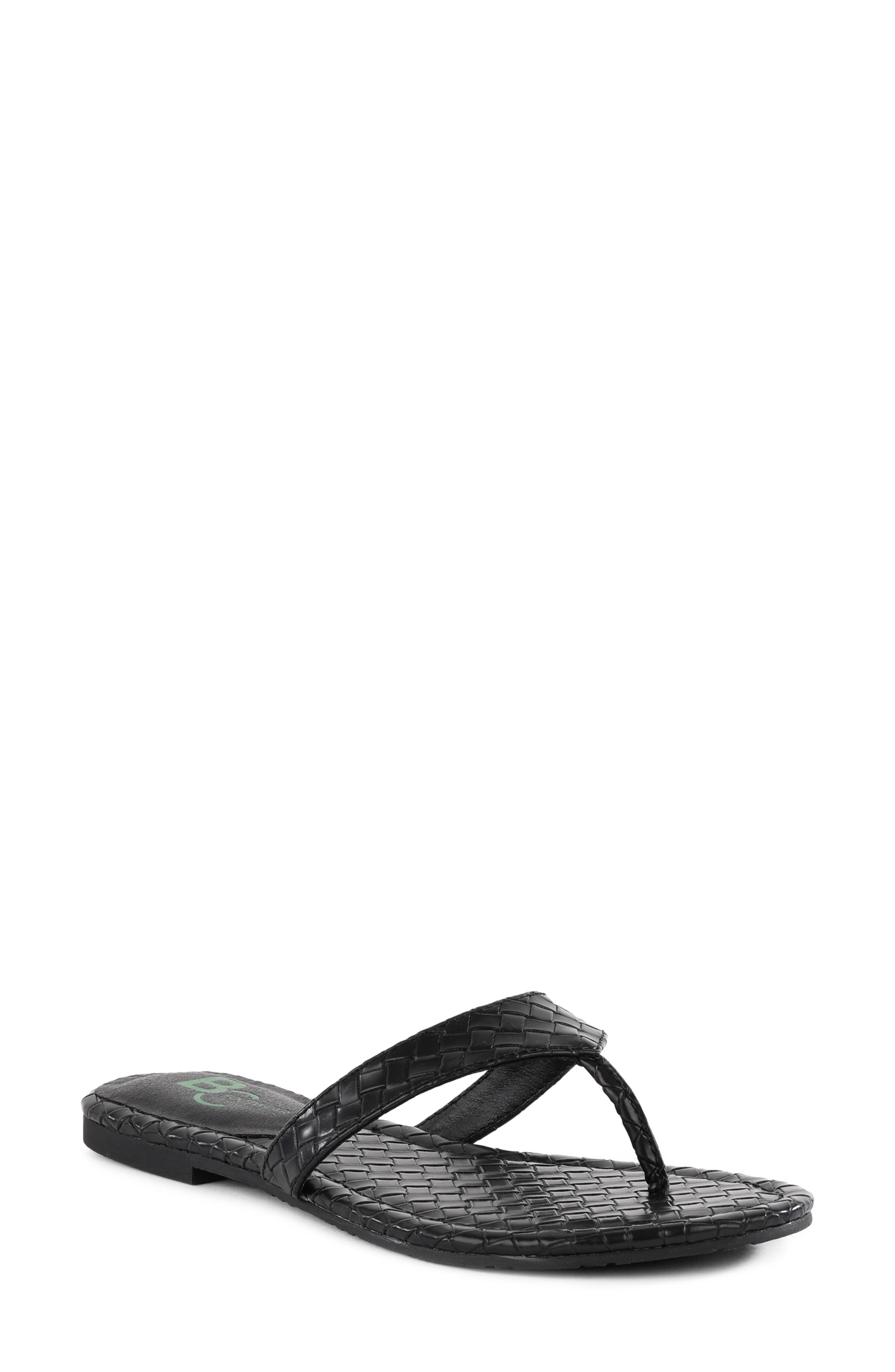 BC Footwear Fiera Flip Flop, Main, color, Black