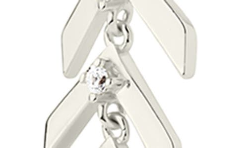Sterling Forever Gemma Cubic Zirconia Drop Earrings In Silver