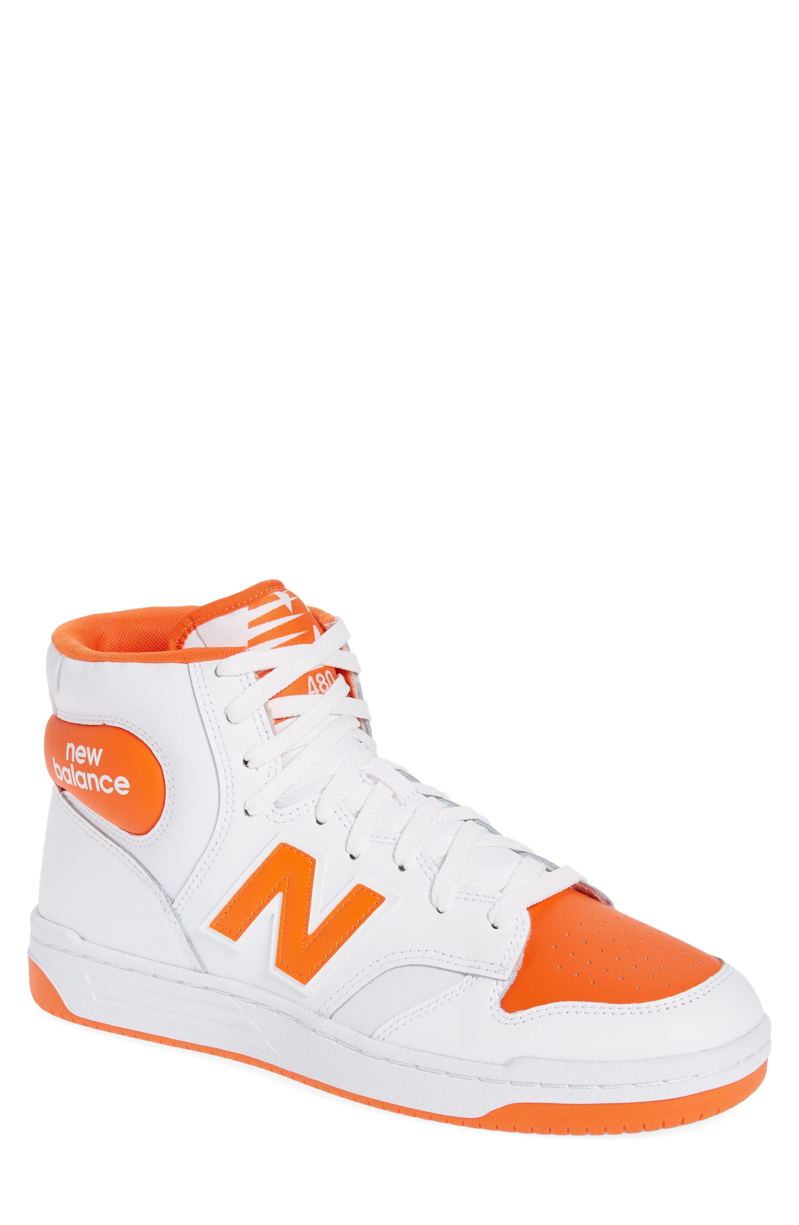 New Balance Gender Inclusive 480 High Top Basketball Sneaker, Main, color, 