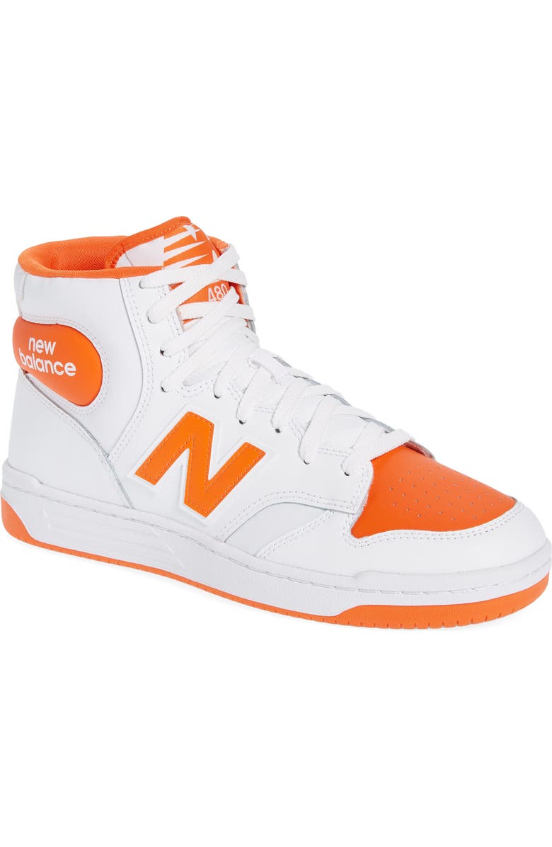 New Balance Gender Inclusive 480 High Top Basketball Sneaker, Main, color,