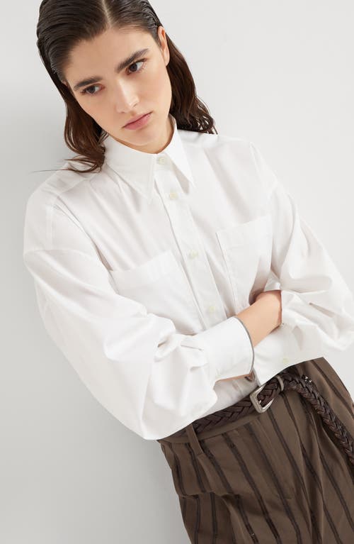 Brunello Cucinelli Monile Shirt Shirt And Blouse In White