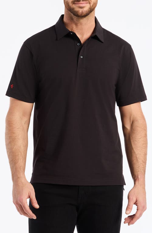 Robert Graham Furlan Stretch Cotton Polo In Brown