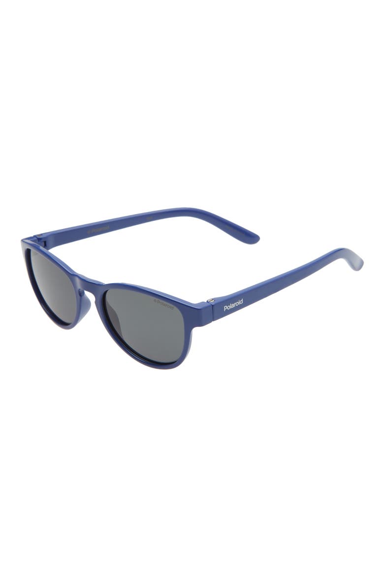 42mm Polarized Round Sunglasses, Main, color, BLUE/ GREY POLARIZED