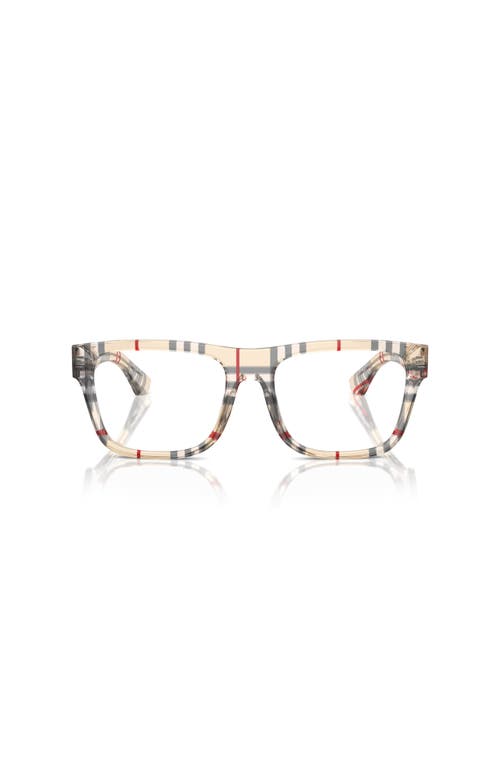 Burberry 55mm Square Optical Glasses In Multi