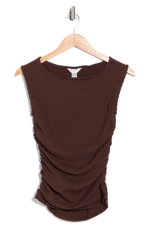 Textured Boatneck Tank