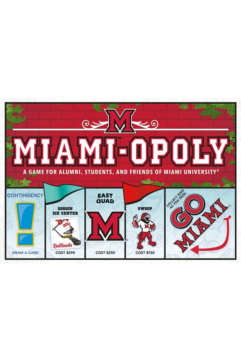 Miamiopoly University Themed Family Board Game, Ages 8+, Main, color, Multicolored