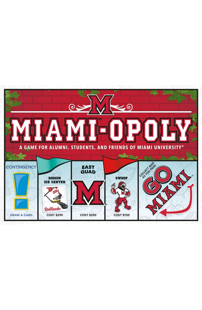 Late for the Sky Miamiopoly University Themed Family Board Game, Ages 8+, Main, color, Multicolored