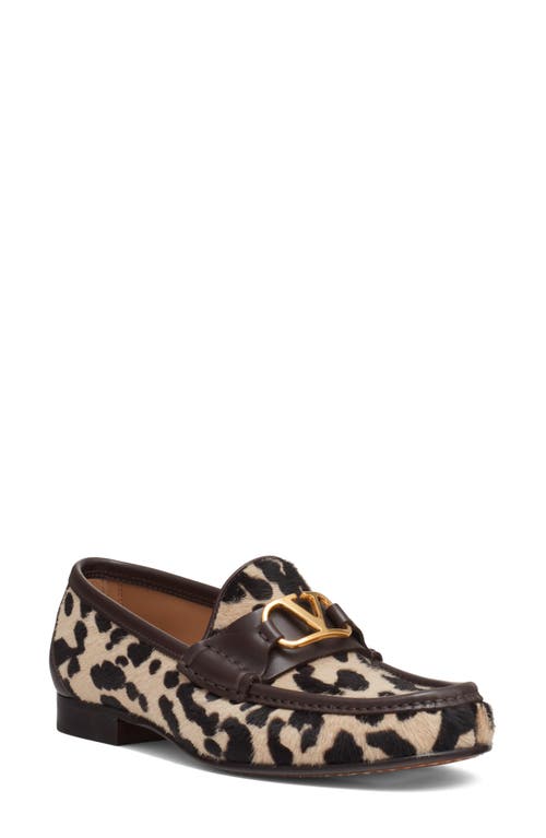 Valentino Garavani Vlogo Signature Genuine Calf Hair Loafer