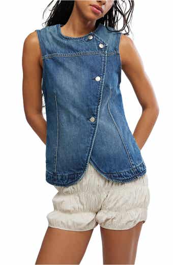 Maris Sleeveless Denim Top