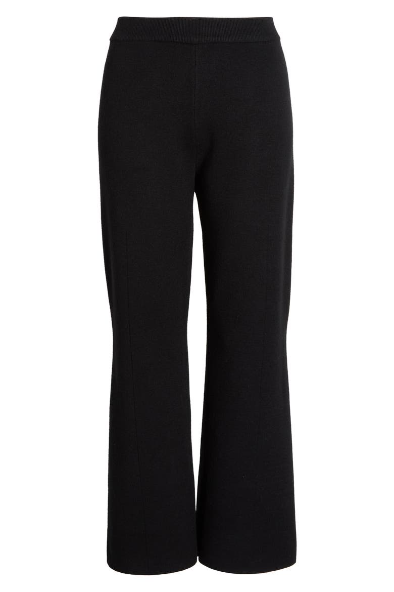 Knox Knit Crop Pants, Alternate, color, BLACK