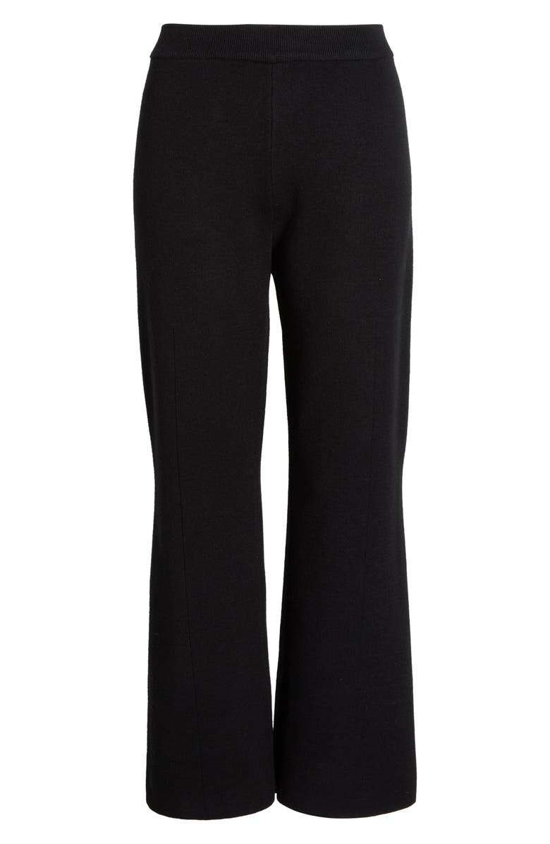 WAYF Knox Knit Crop Pants, Main, color, Black