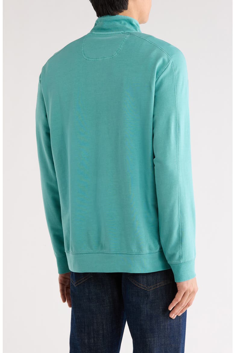 Ben & Terry Half Zip Sweatshirt, Alternate, color, BRISTOL BLUE