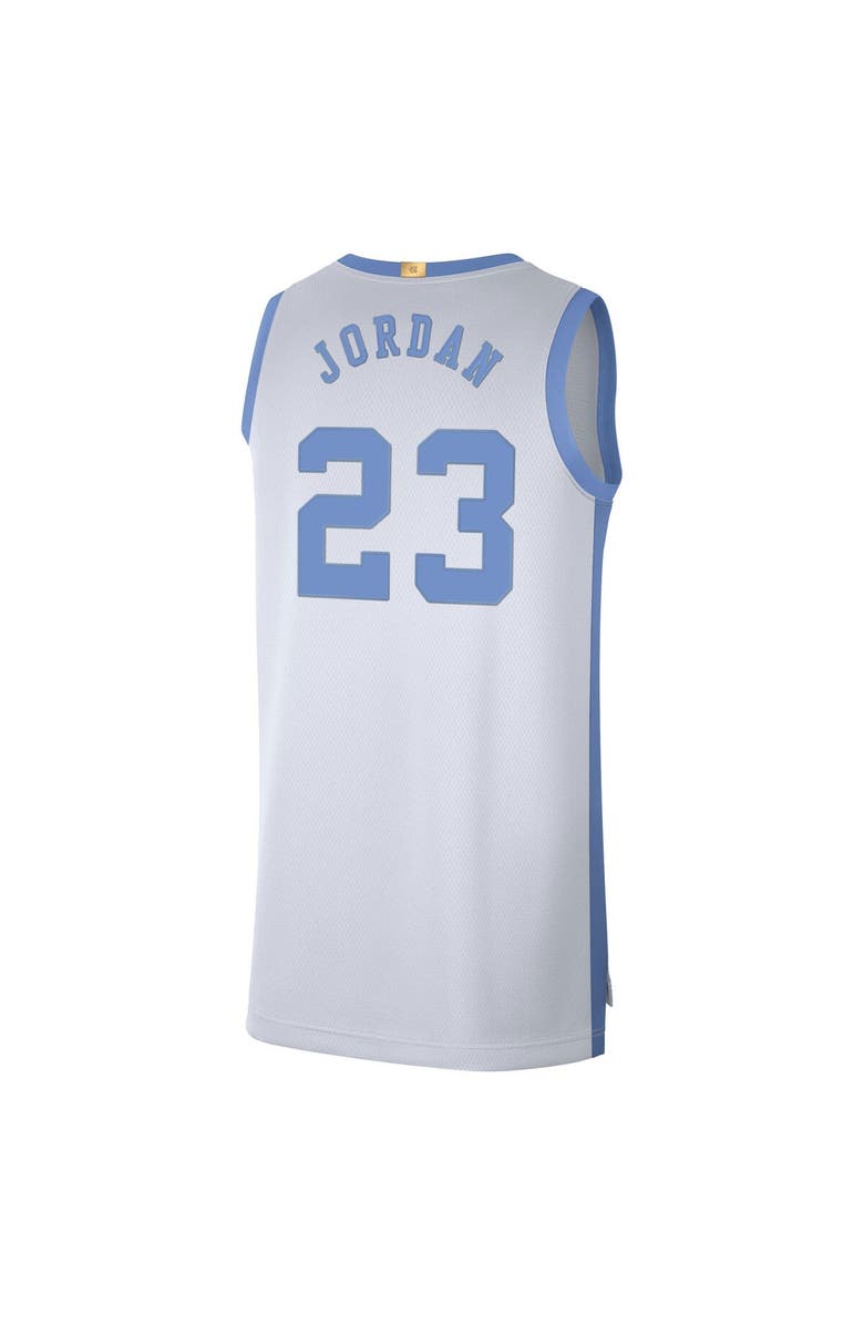 Jordan Brand Men's Jordan Brand Michael Jordan White North Carolina Tar Heels Limited Retro Jersey, Alternate, color, 