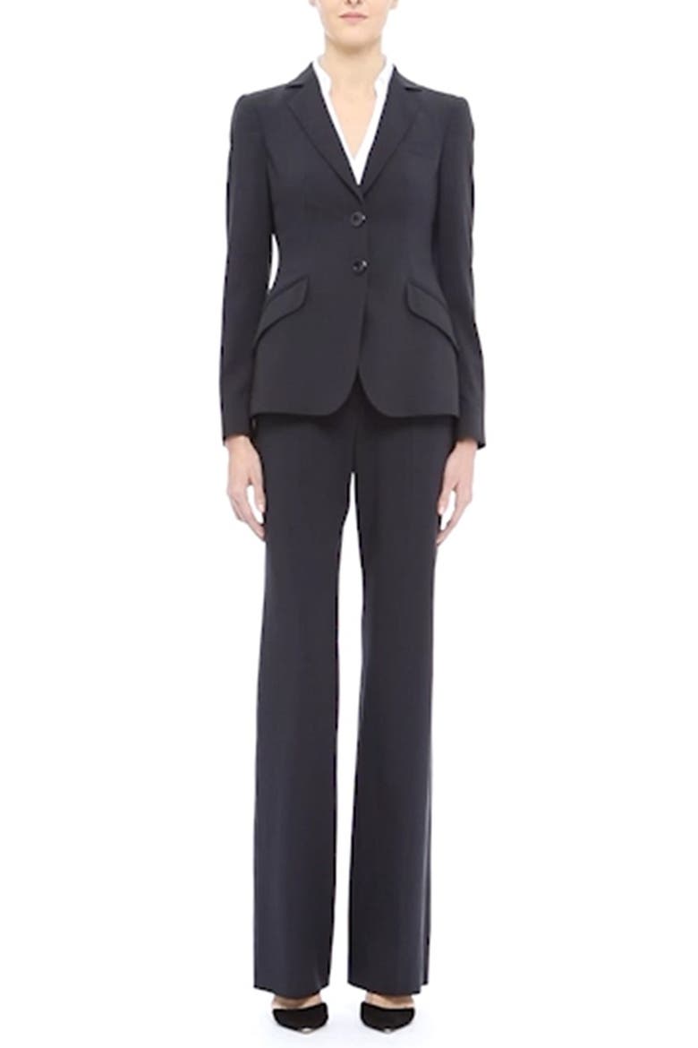 Straight Leg Featherweight Wool Pants, Alternate, color, MIDNIGHT