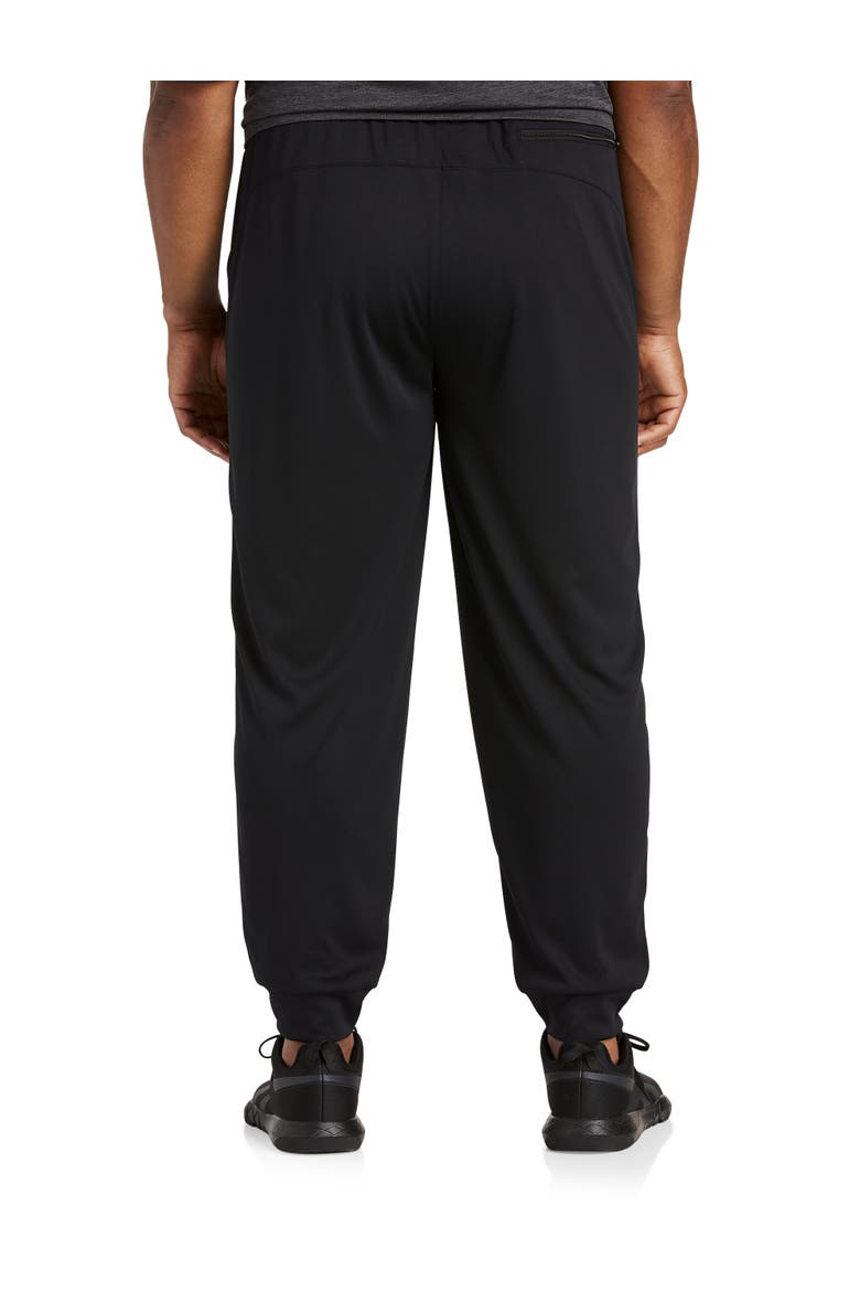 Big & Tall Performance Double-Knit Ribbed-Hem Joggers, Alternate, color, BLACK