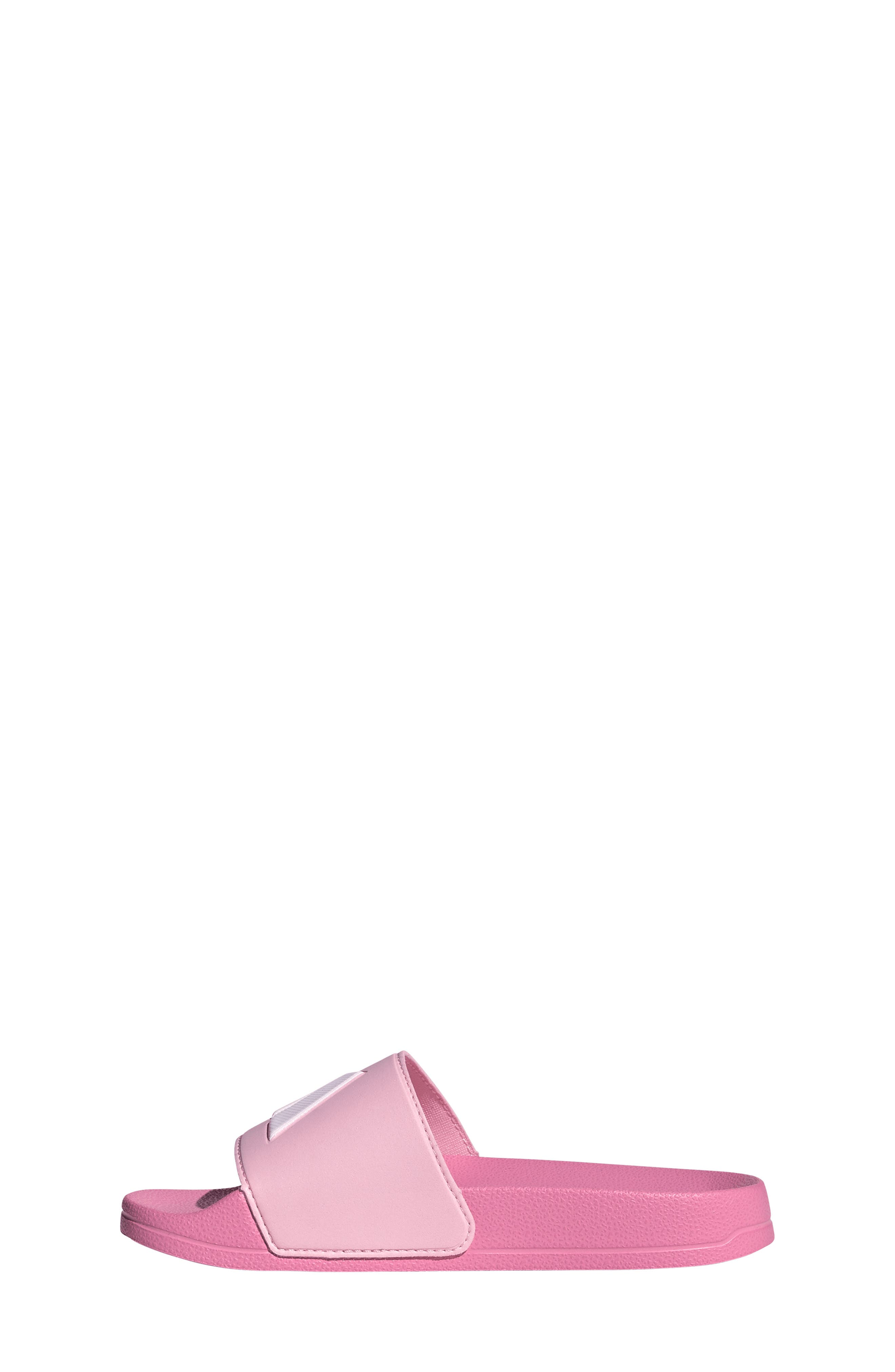 adidas Kids' Adilette Slide Sandal, Alternate, color, Pink/ White/ Clear Pink