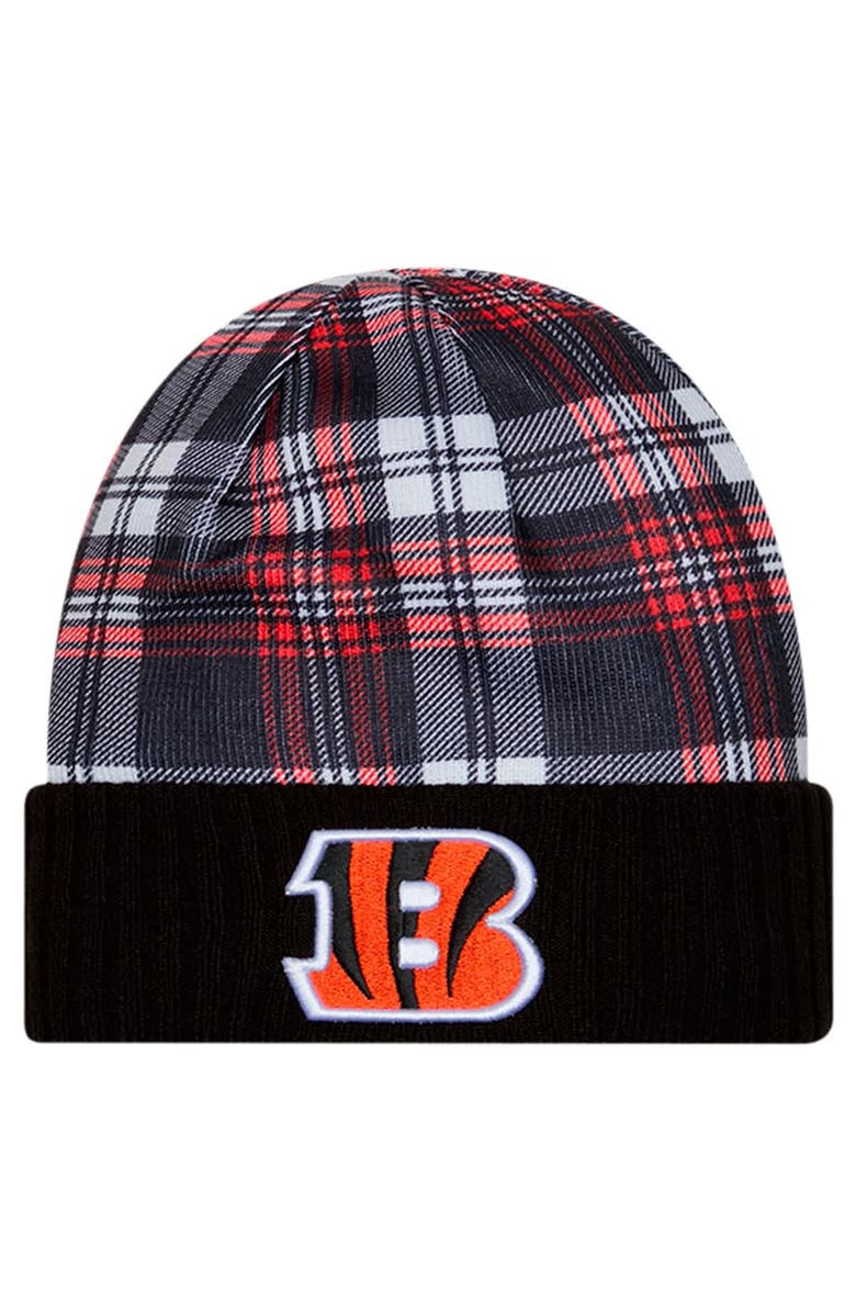 New Era Men's New Era  Black Cincinnati Bengals Sideline Statement Cuffed Knit Hat, Main, color, Black