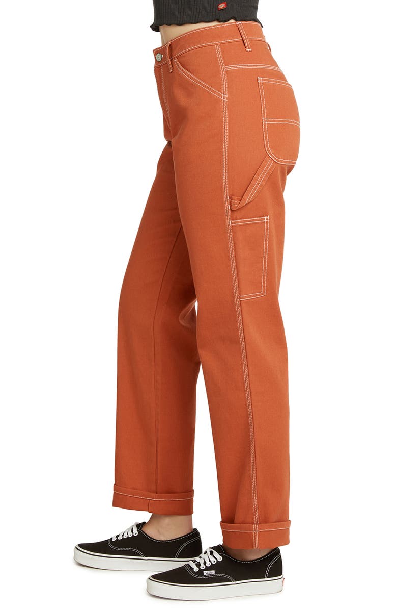 Dickies Relaxed Fit Carpenter Pants, Alternate, color, Auburn