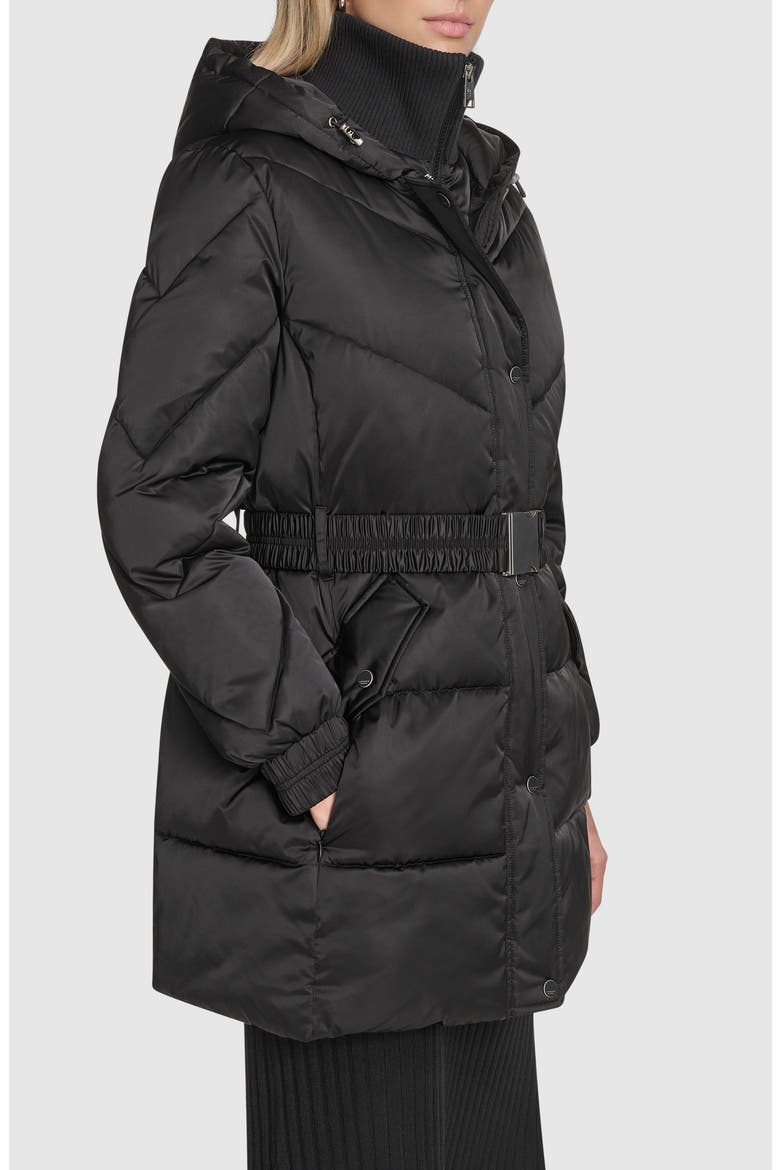 Mallee Water Resistant Hooded Parka, Alternate, color, BLACK