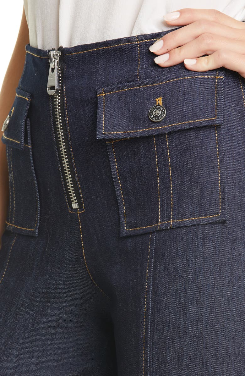 Cinq à Sept Azure Wide Leg Jeans, Alternate, color,