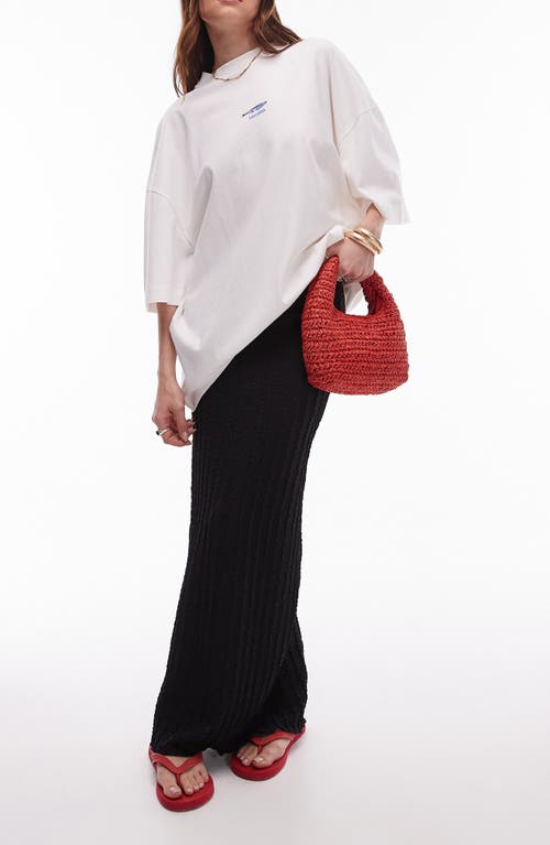 TOPSHOP TOPSHOP TEXTURE KNIT COLUMN MAXI SKIRT 