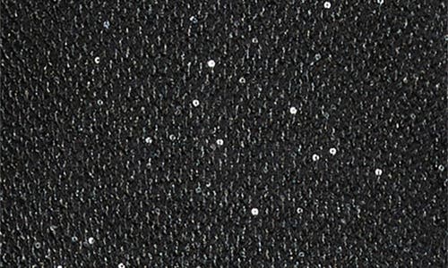 St John St. John Collection Sequin Embroidered Long Sleeve Knit Dress In Black