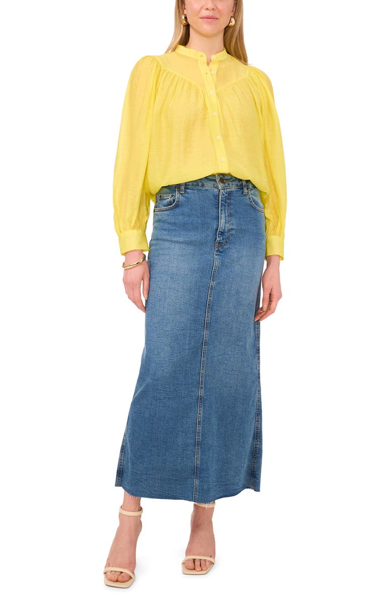 Vince Camuto Yoke Raglan Sleeve Shirt, Alternate, color, 