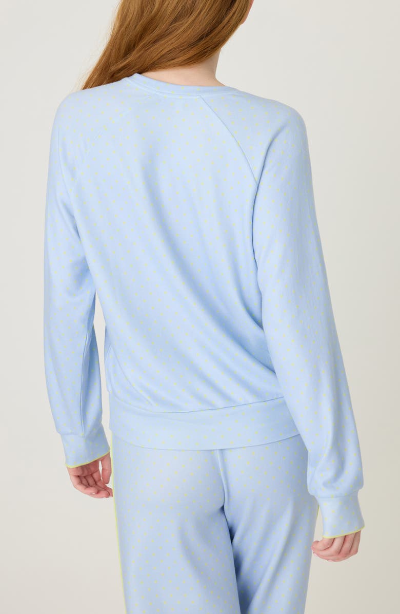 PJ Salvage Beautiful Life Long Sleeve Pajama Top, Alternate, color, Peri