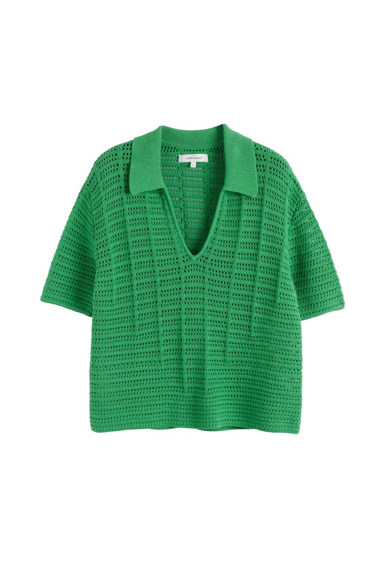 Chinti & Parker Cotton Crochet Shirt, Alternate, color, 