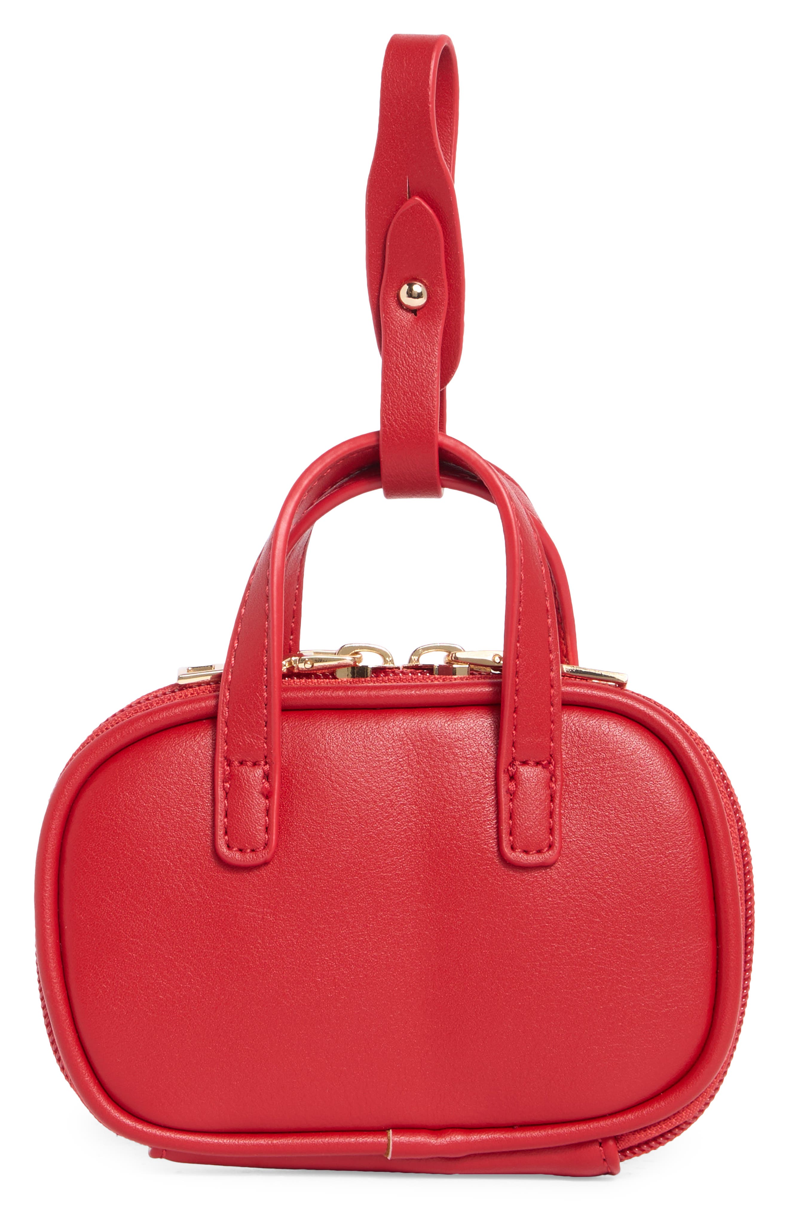 Natasha Micro Bag Charm, Main, color, RED