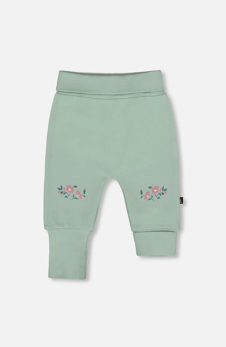 Deux par Deux Organic Cotton Evolutive Pant, Main, color, Jade Green