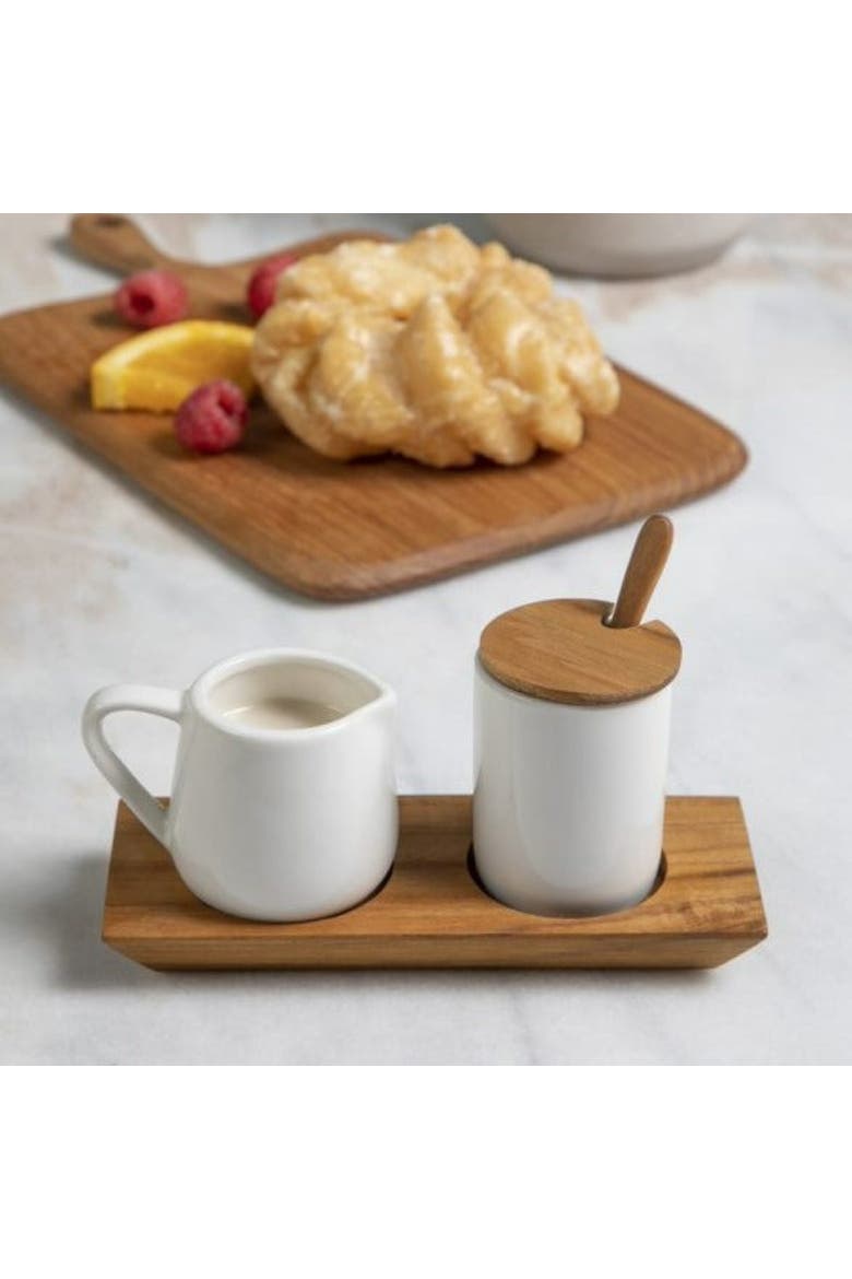 Amelia Cream & Sugar Set, Alternate, color, Brown