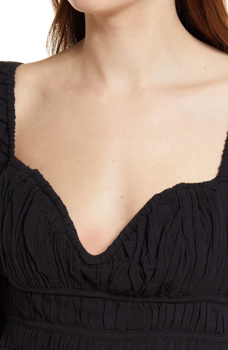 Free People Chloe Smocked Cotton Top, Alternate, color,